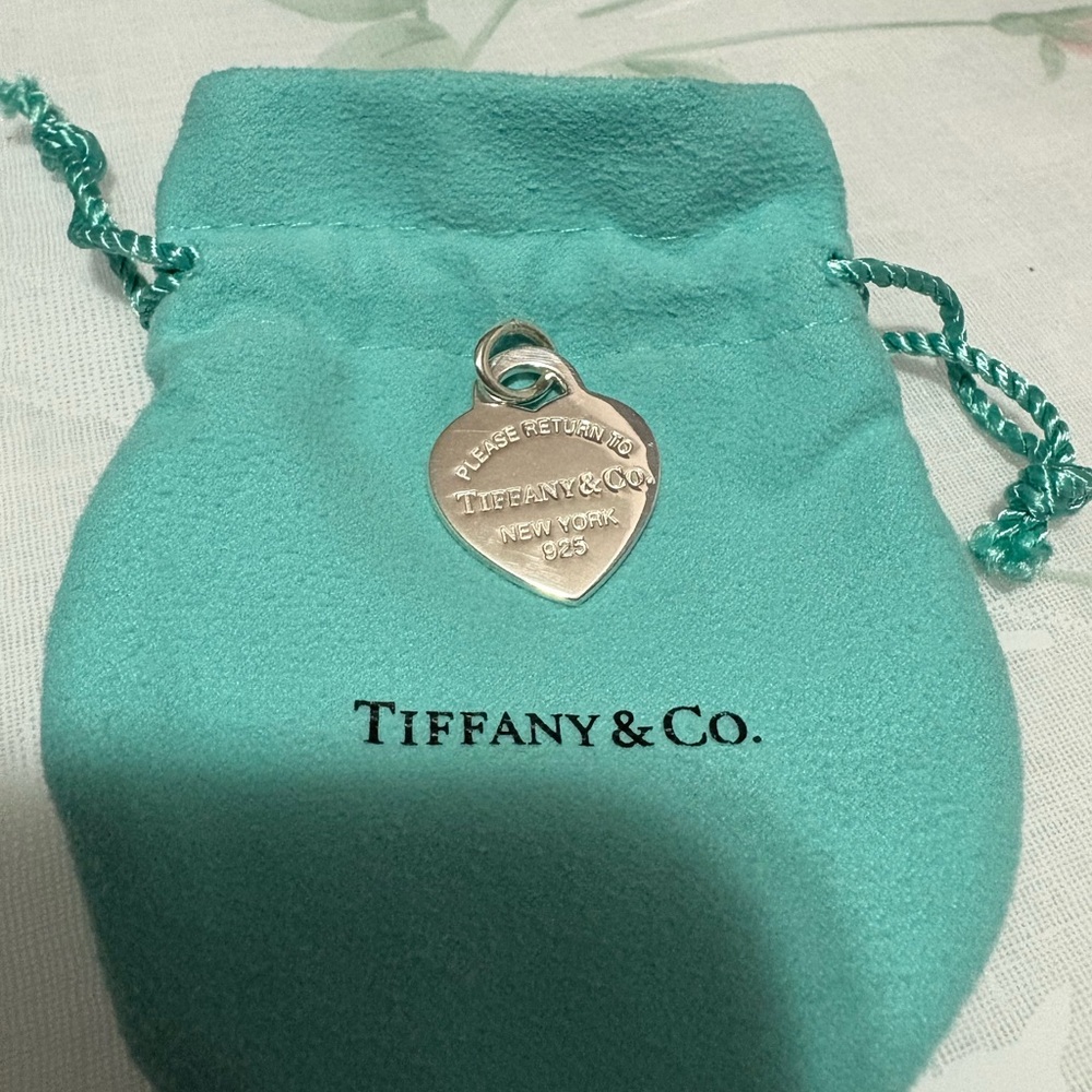 Tiffany & Co. Silver Medium Heart Tag Charm